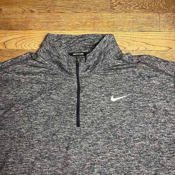 Nike Running Dri-Fit Womens Plus Size 3X Zip Thumbhole Athletic Top Gray 1/4 Zip - Picture 6 of 16
